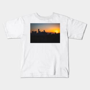Downtown Austin Sunrise 6 Kids T-Shirt